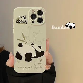 Panda Iphone14 Чехол для телефона Apple 11 Оригинальный креативный силикон 14pro 12 для 13pro Max Китайские элементы Tide Thing 13