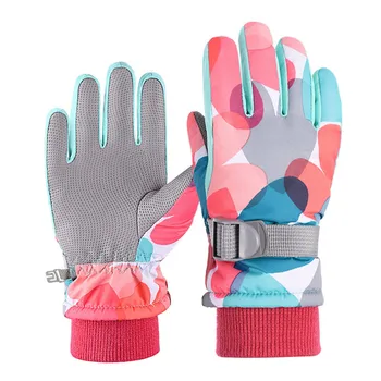 Лыжные перчатки Зимние детские лыжные перчатки Изготовленные на заказ детские лыжные перчатки