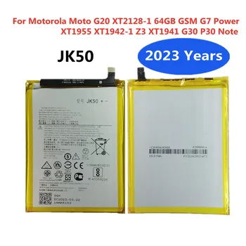 Новый Аккумулятор JK50 5000 мАч Для Motorola Moto G20 XT2128-1 64 ГБ GSM G7 Power XT1955 XT1942-1 Z3 XT1941 G30 P30 Note Phone Bateria