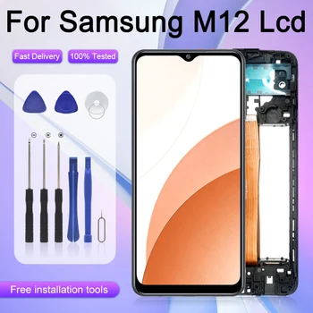 6,5 Дюймов Для Samsung Galaxy M12 ЖК-дисплей С Сенсорной панелью, Дигитайзер Экрана SM-M127FN/DS SM-M127F/DS M127 Дисплей в сборе