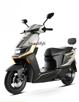 Электрический мотоцикл с двойным аккумулятором, двухколесный электромобиль высокой мощности 72 В, двухколесный автомобиль