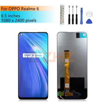 Для Oppo Realme 6 ЖК-дисплей С Сенсорным Экраном Digitizer В сборе С Рамкой Для Realme 6 LCD RMX2001 запасные Части Для Ремонта 6,5