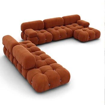 Ленивый диван Мебель для гостиной На заказ Цвет Размер Комбинированный диван из итальянской ткани Ягненок Флис
