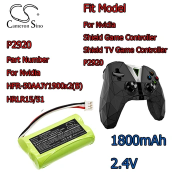 Cameron Sino 1800 мАч 2,4 В Ni-MH для игрового контроллера Nvidia Серии Shield Игровой контроллер Shield TV P2920 HFR-50AAJY1900x2 (B)