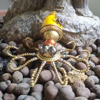 Металлическая модель механического насекомого в виде кальмара в стиле стимпанк, собранная игрушка ручной работы, подарочное украшение для детей и мужчин - Готовый продукт