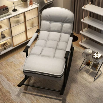 Мягкая подушка Стулья для гостиной Современный диван Nordic Lounge Стулья для гостиной С качалкой Мебель для дома Muebles De La Sala