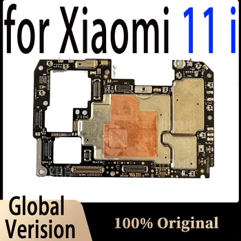 Материнская плата для Xiaomi Mi 11i, 128 ГБ 256 ГБ Логической платы, 100% Оригинальная Разблокировка, Хорошо протестирована, Глобальная версия