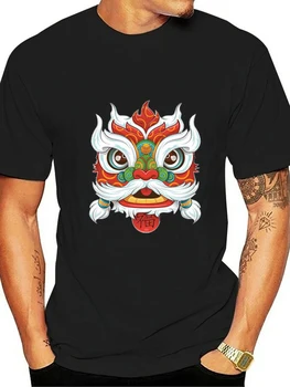Хлопчатобумажная мужская футболка с коротким рукавом в китайском стиле 