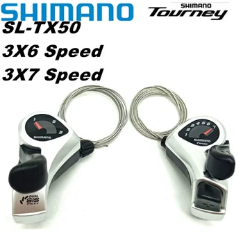 Shimano Tourney TX50 3x6 Скоростной 3x7 Скоростной Рычаг Переключения Передач Для MTB Горного Велосипеда 18 Скоростной 21 Скоростной Рычаг Переключения Большого Пальца Плюс Аксессуары