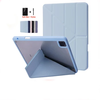 Для iPad Pro iPadPro 11 Case 2022 Симпатичный Прозрачный Смарт-чехол с Задней панелью для iPad 11 Pro 2022 2021 11-дюймовый Чехол с держателем Ручки