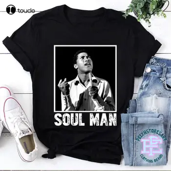 Футболка Soul Man, Рубашка Sam Cooke, футболка Унисекс Sam Cooke, Винтажная футболка Sam Cooke С круглым вырезом, уличная одежда оверсайз Xs-5Xl