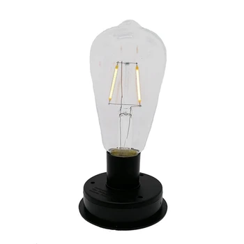 2Шт Солнечная светодиодная лампа накаливания из вольфрама 2800K С автоматическими датчиками освещенности, ночные светильники для забора для садовой лампы (7 см)