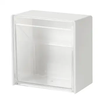 Коробка для зубной нити, Многоцелевая белая коробка для хранения товаров для дома, Подвесная откидная коробка для хранения, Водонепроницаемая белая картонная коробка для хранения.