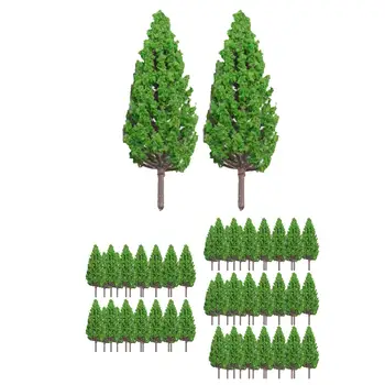 70 Штук мини-пейзажных деревьев, модели деревьев для поделок, миниатюрные пейзажи