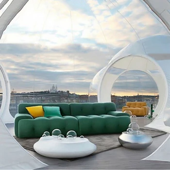 Итальянский Г-образный диван для гостиной из 3D ткани Nordic с квадратным сечением, модульный роскошный диван с секционным сечением, современная мебель для дома Divano