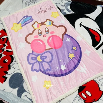 Новое Кавайное Милое одеяло Sanrio Kirby Одеяло для обеденного перерыва Одеяло для кондиционирования воздуха Мультяшные Милые Изысканные аниме-игрушки для девочек