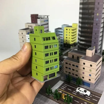 Модель здания в масштабе 1/300 СВЧ, модель современного городского здания, Миниатюрная коллекция сцен Ультрачеловека, пейзаж с песочным столом