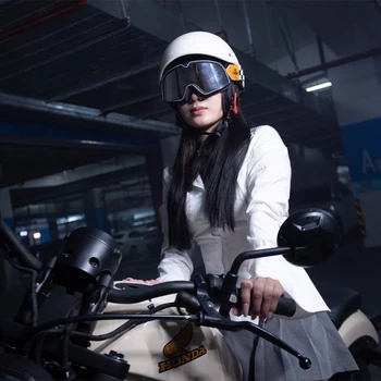 Профессиональный мотоциклетный шлем в горошек в североамериканском стиле с половинным покрытием moto helmet mat black глянцевый черный